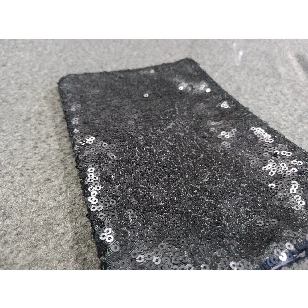 Betty Boop By Ipsy Pink Black Zip Up Makeup Bag Black Sequined 7.25